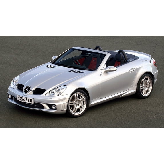 2004 Mercedes-Benz SLK 55 AMG UK - 24x36 Inch Laminated Poster - Stunning Detail and Bold Colors