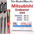 thumbnail image 1 of 2004 Mitsubishi Endeavor Wiper Blades (Set of 3) w/Rear Wiper, 1 of 3