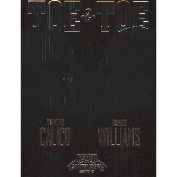 2004 Playoff Contenders Toe 2 Toe #TT42 Tyrone Calico Reggie Williams /375 NFL Football Trading Card