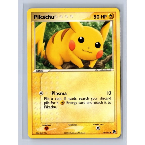 2004 Pokemon EX FireRed & LeafGreen Pikachu #74/112 English Nintendo Card