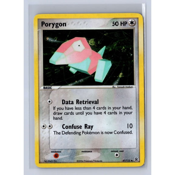 2004 Pokemon EX FireRed & LeafGreen Reverse Holo Porygon Uncommon #47/112 LP