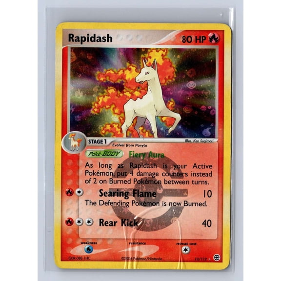 2004 Pokemon EX FireRed & LeafGreen Reverse Holo Rapidash #13/112 Rare English