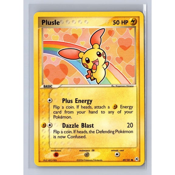 2004 Pokemon EX Hidden Legends Plusle #69/101 LP English Nintendo