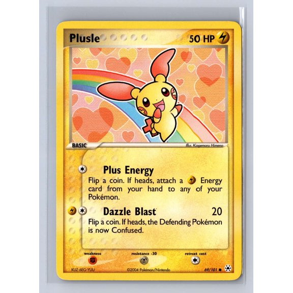 2004 Pokemon EX Hidden Legends Plusle #69/101 LP English