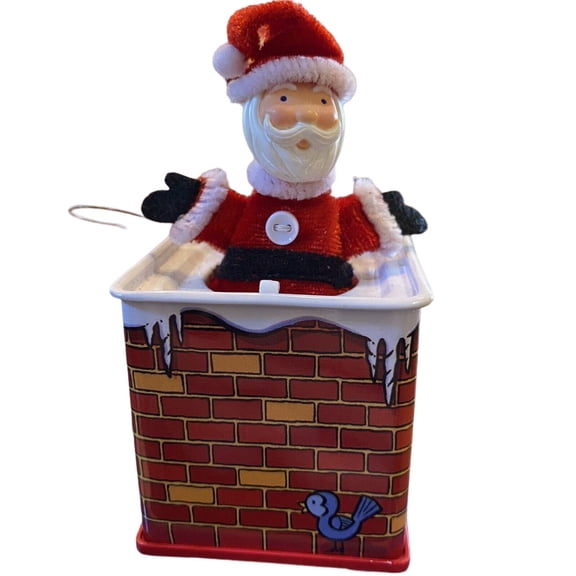 2004 Pop! Goes The Santa (Jack-in-the-Box Memories) Hallmark Keepsake Christmas Tree Ornament - QX8411