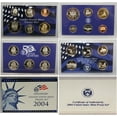 thumbnail image 1 of 2004 Proof Set - U.S. Mint 11-Coin Clad Set - Includes State Quarters, COA & OGP, 1 of 1