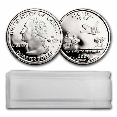 2004-S Florida Statehood Quarter 40-Coin Roll Proof (Silver)