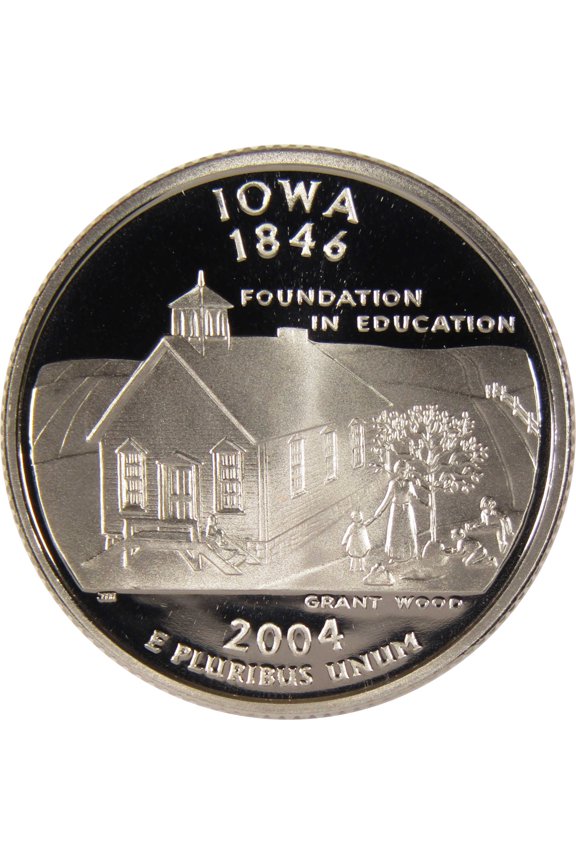 2004 S Iowa State Quarter Clad 25c Proof Coin