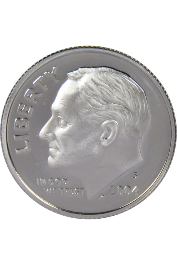 2004 S Roosevelt Dime Choice Proof 90% Silver 10c US Coin Collectible