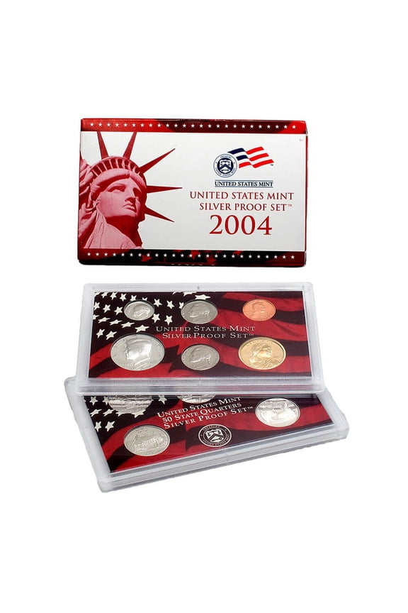 2004-S US Mint Proof Silver Set (w/Box & COA)
