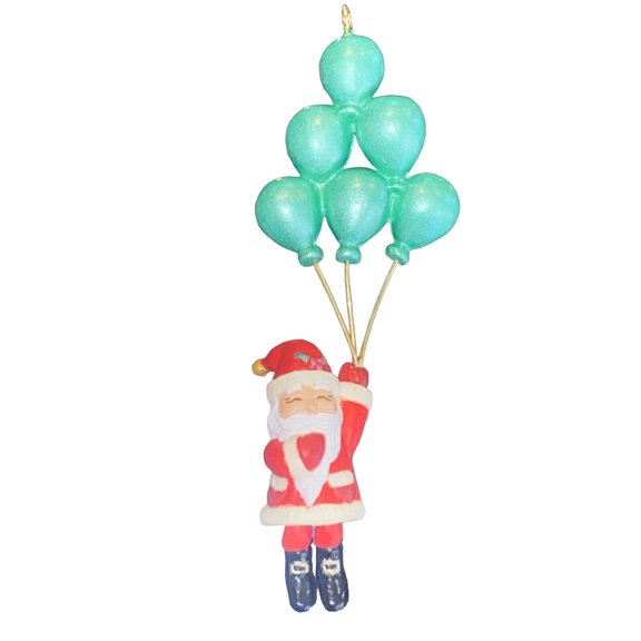 2004 Santa's Balloon Tree (Miniature) Hallmark Keepsake Christmas Tree Ornament - QXM5221