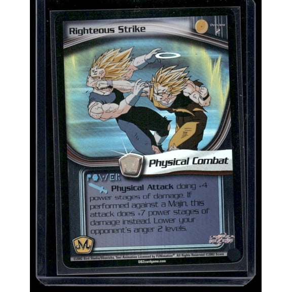 2004 Score Dragon Ball Z Babidi Saga Goku Vegeta English Trading Card