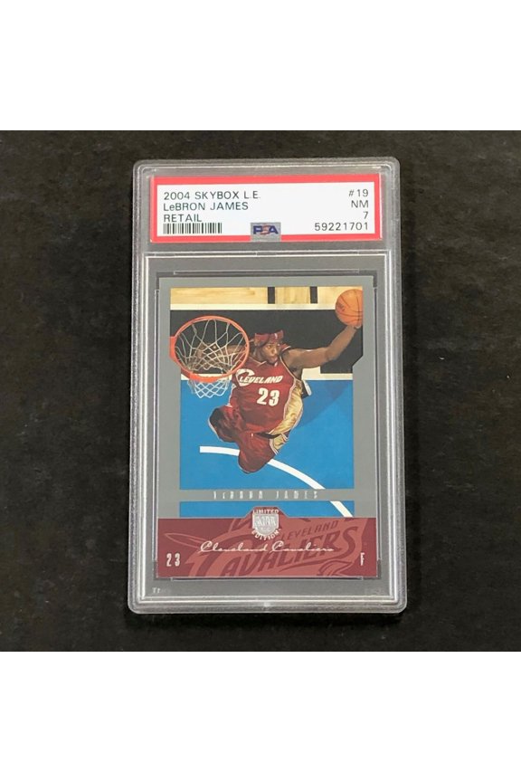 2004 Skybox L.E. LeBron James #19 Retail PSA 7
