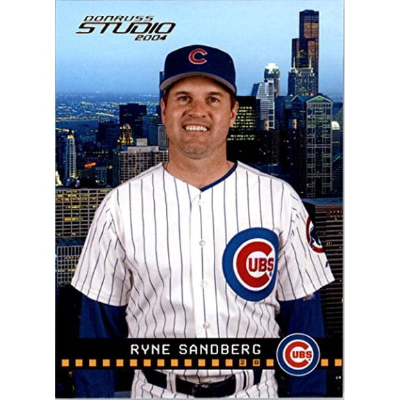 2004 Studio #47 Ryne Sandberg Chicago Cubs MLB Baseball Base Trading Card