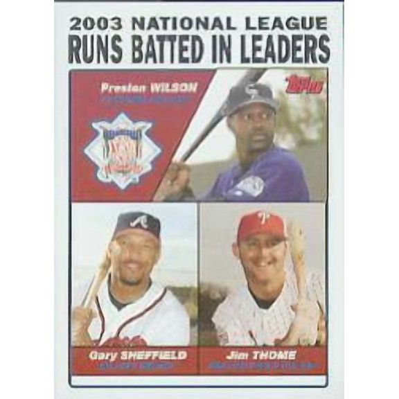 2004 Topps #346 P.Wilson Sheff Thome LL MLB Baseball Trading Card
