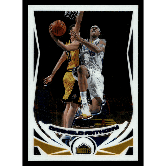 2004 Topps Chrome Carmelo Anthony #15 Denver Nuggets NBA Trading Card Mint Base Set