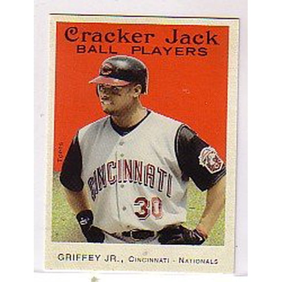 2004 Topps Cracker Jack Mini Stickers #30 Ken Griffey Jr. MLB Baseball Trading Card