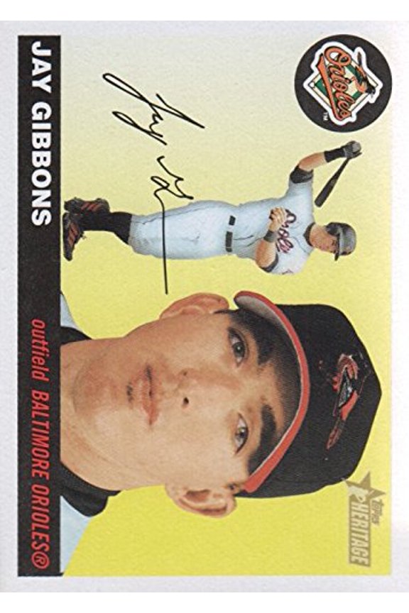 2004 Topps Heritage #311A Jay Gibbons New Logo MLB Baseball Trading Card