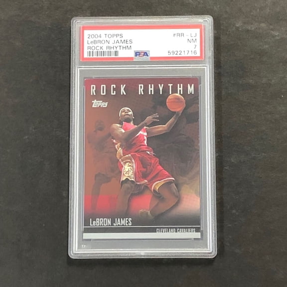 Graded 2004 Topps Rock Rhythm LeBron James #RR-LJ PSA 7 Basketball Card