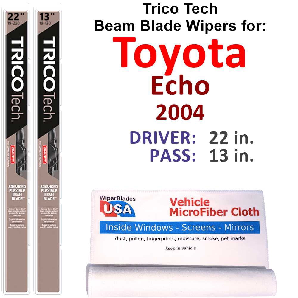 2004 Toyota Echo Beam Blade Wipers (Set of 2) - Walmart.com