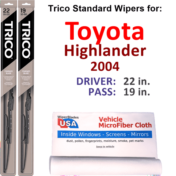2004 Toyota Highlander Wiper Blades (Set of 2)