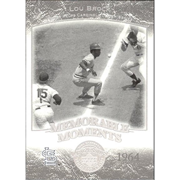 2004 UD Legends Timeless Teams #2 Lou Brock MM 64 MLB Baseball Trading Card