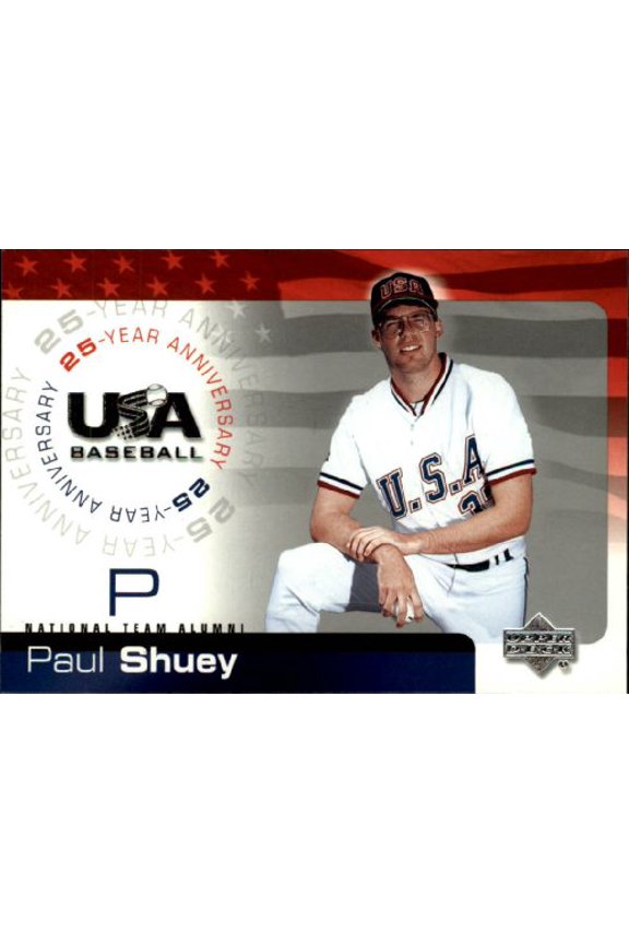 2004 USA Baseball 25th Anniversary #165 Paul Shuey MLB Baseball Trading Card