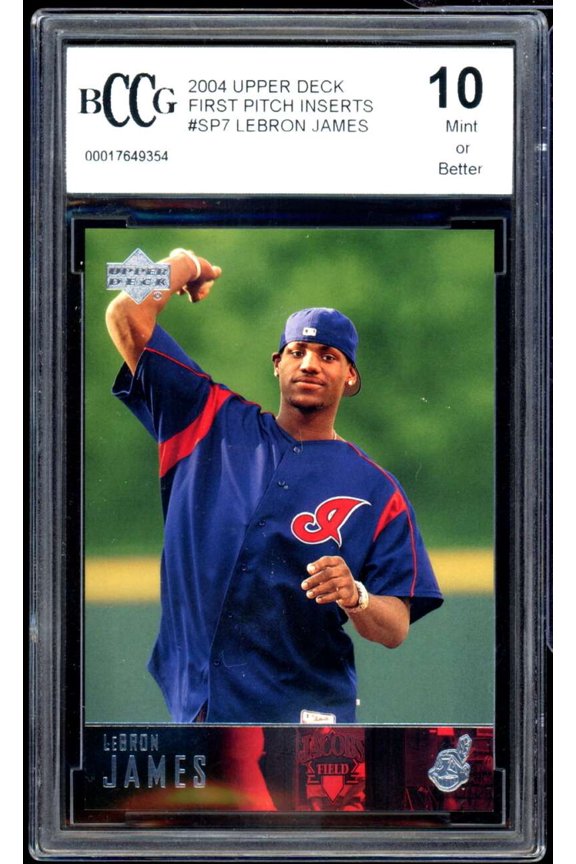 2004 Upper Deck First Pitch #SP7 LeBron James Rookie Card BGS BCCG 10 Mint+