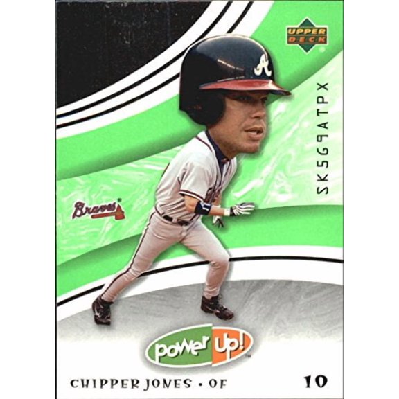 2004 Upper Deck Power Up #30 Chipper Jones MLB Baseball Trading Card
