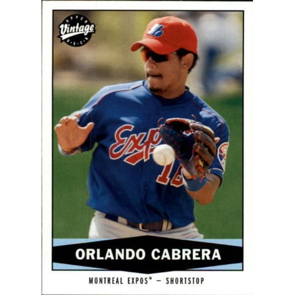 2004 Upper Deck Vintage #19 Orlando Cabrera MLB Baseball Trading Card