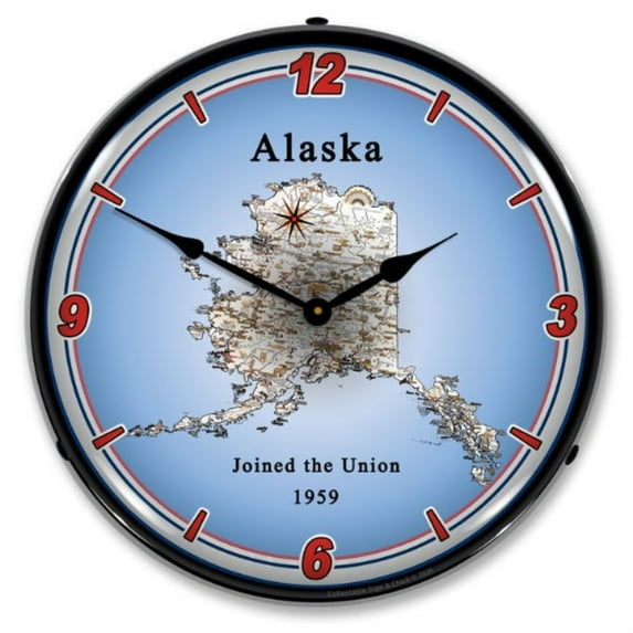 20041084 State of Alaska clock - Made in USA