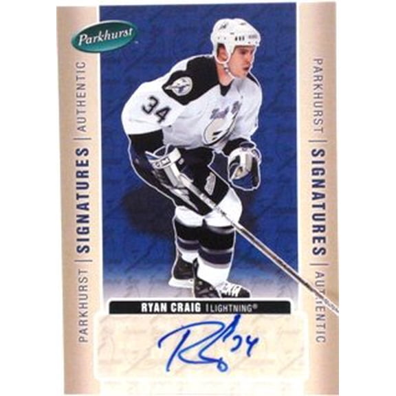 2005-06 Parkhurst Signatures #RC Ryan Craig AUTO Autograph NHL Hockey Trading Card