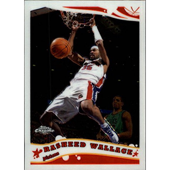 2005-06 Topps Chrome #75 Rasheed Wallace NBA Basketball Trading Card
