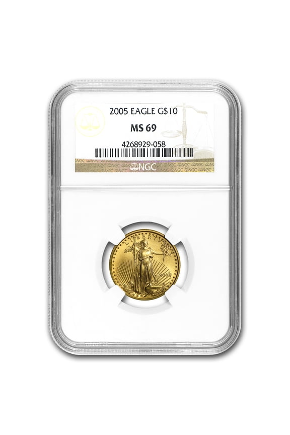 2005 1/4 oz American Gold Eagle MS-69 NGC