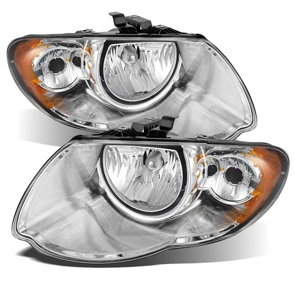 2005-2007 Chrysler Town & Country Replacement Headlights Headlamps Left+Right