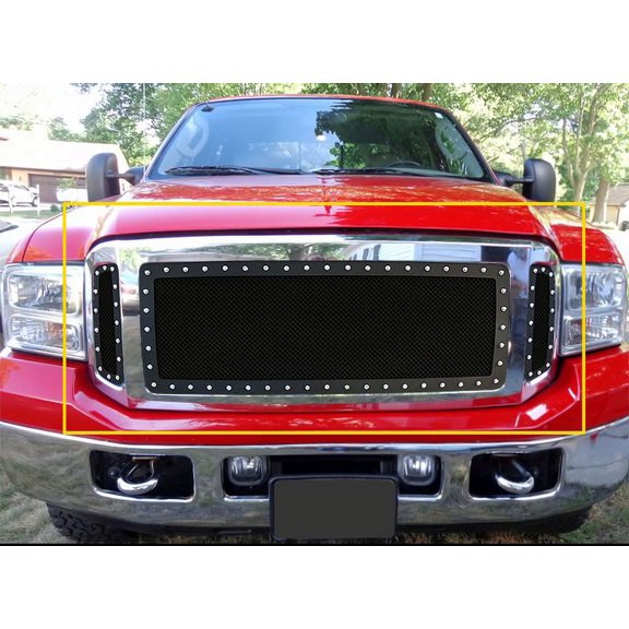 2005-2007 Ford Excursion /2005-2007 Ford F-250 Not For Harley Davidson/2005-2007 Ford F-350 Not For Harley Davidson Not For Harley Davidson Main Upper Rivet Grille