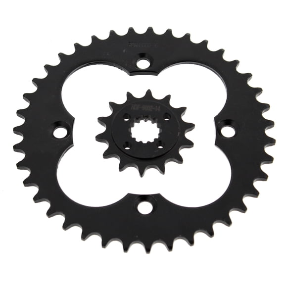 2005 - 2008 Honda TRX400EX 400EX 14 Tooth Front & 39 Tooth Rear Black Sprocket