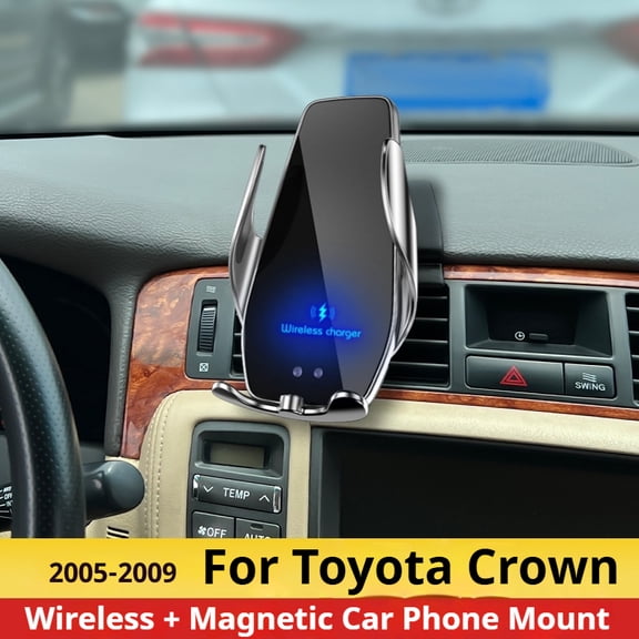 2005-2009 For Toyota Crown Mobile Phone Holder Wireless Charger Car Phones Mount Bracket GPS Support
