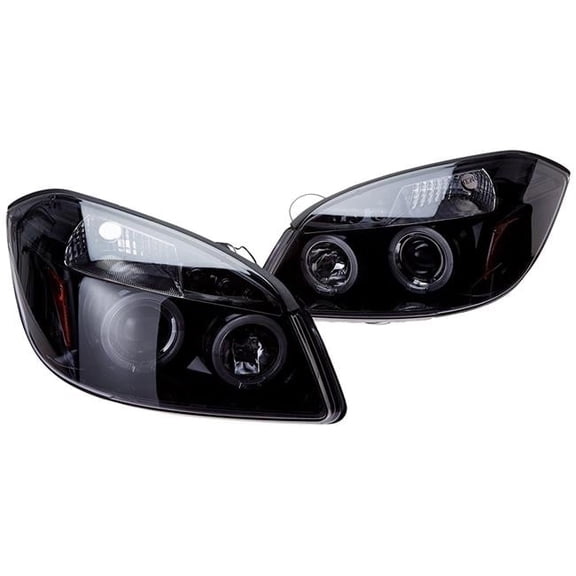 2005-2010 Chevy Cobalt Halo Projector Headlight- Glossy Black