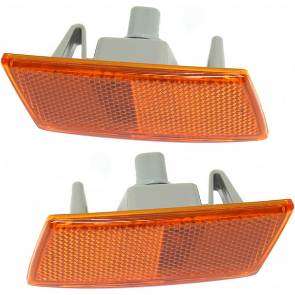 For 2005-2010 Chrysler 300 Pair Driver and Passenger Side Turn Signal/Side Marker Light With Bulbs DOT Certified Included CH2550125 CH2551125 - Replaces 4805861AA 4805860AA