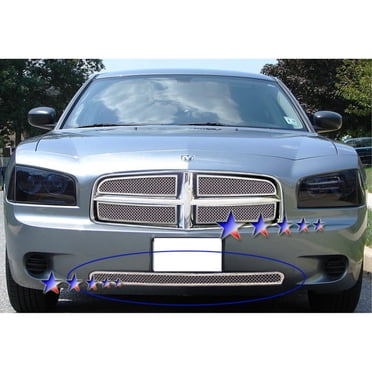 Stainless Steel Window Sill Trim Overlays For 2005-2010 Dodge Charger - 4-Piece Set, Chrome Finish