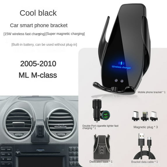 2005-2010 For Mercedes Benz ML M-Class W164 Mobile Phone Holder Wireless Charger Car Mount Navigation Bracket GPS Support