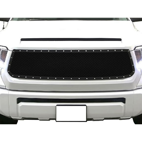 2005-2010 Toyota Tacoma 1 PC Center & 2 PCS For Side Holes Stainless Steel Black Main Upper Wire Mesh Rivet Grille