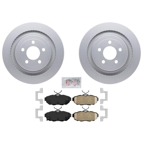 2005-2010 for Ford for Mustang GT Improved ce Coated Rear Disc Brake Rotors & Pads Kit
