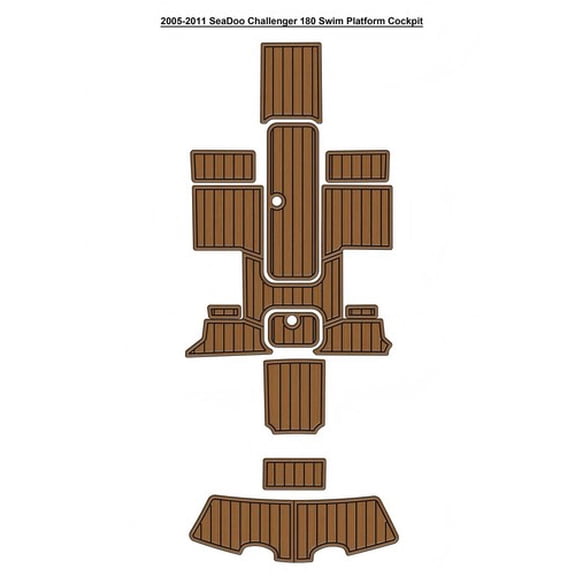 2005-2011 SeaDoo Challenger 180 Swim Platform Cockpit Pad Boat EVA Teak Floor