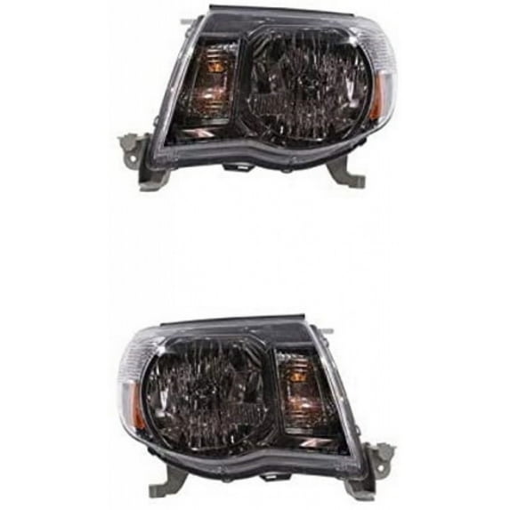 For 2005-2011 Toyota Tacoma Pair Headlights Driver and Passenger Side X-Runner|Prerunner | Type 1 | w/Sport Package TO2502181 TO2503181 | 81150-04173 81110-04173
