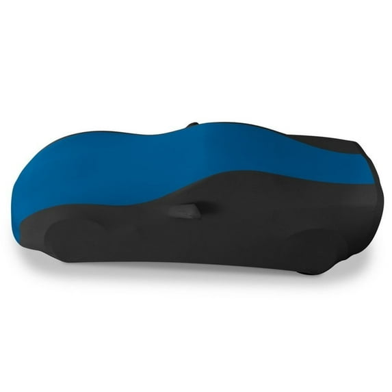 2005-2013 C6, Z06, ZR1, Grand Sport Corvette Ultraguard Stretch Satin Indoor Car Cover : Sport Series Blue/Black