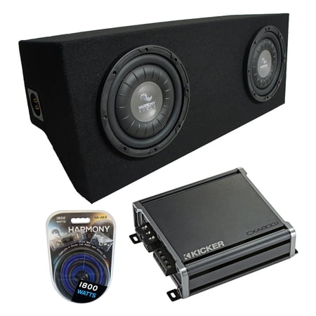 2005-2015 Ford Mustang Coupe Harmony F124 Dual 12" Custom Sub Box & CXA800.1 Amp