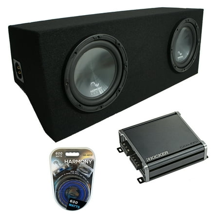 2005-2015 Ford Mustang Coupe Harmony R124 Dual 12" Custom Sub Box & CXA400.1 Amp