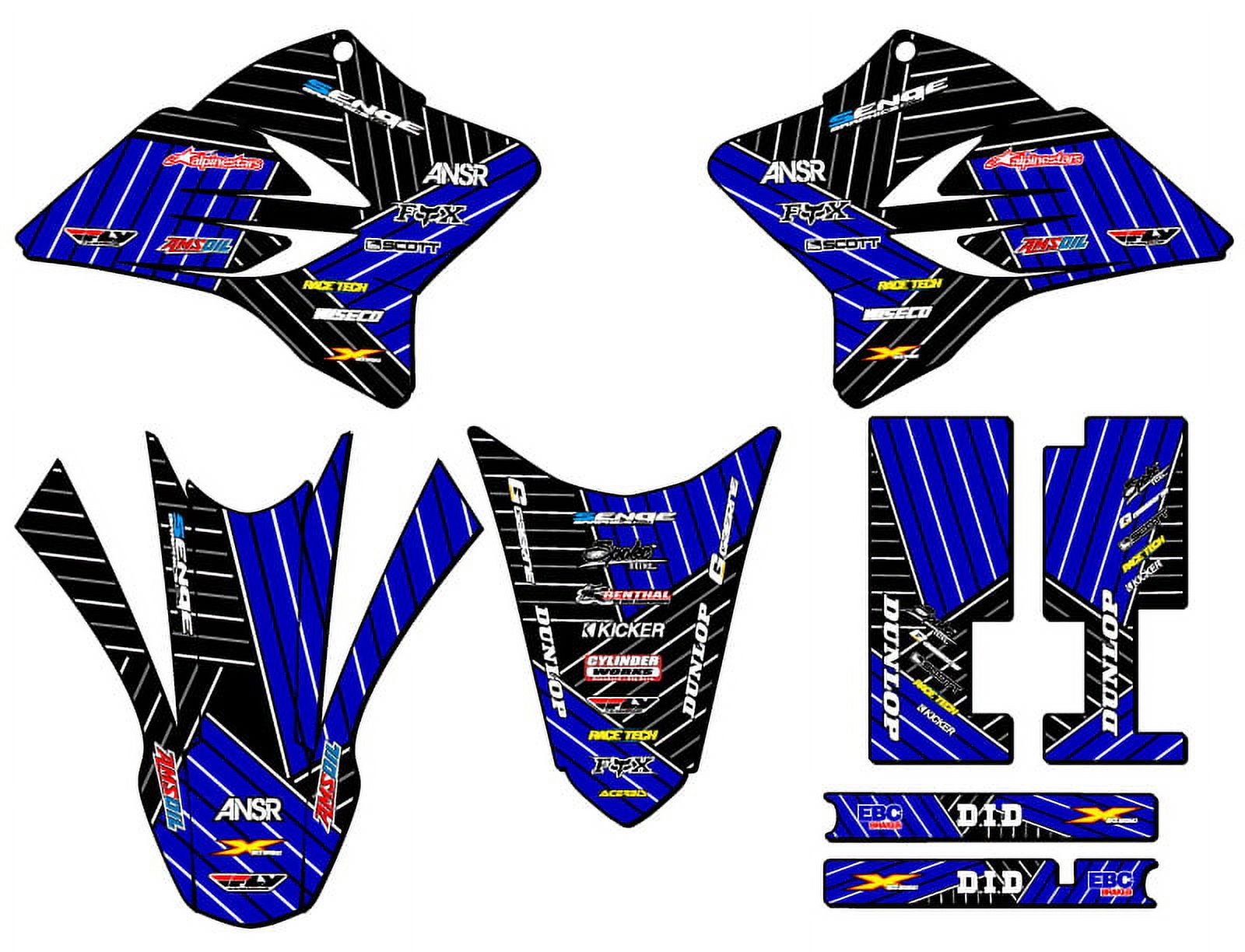 2005-2022 TTR 230 RACE SERIES Blue Senge Graphics Base Kit Compatible with  Yamaha